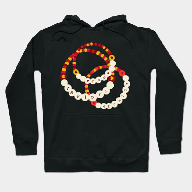 Red Friendship Bracelet Hoodie by canderson13